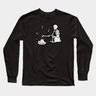 Campfire Skeleton Long Sleeve T-Shirt